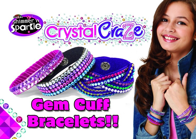 CRAZART CRYSTAL CRAZE GEM CUFF BRACELET unboxing and how-to by DTSE Ditzy
