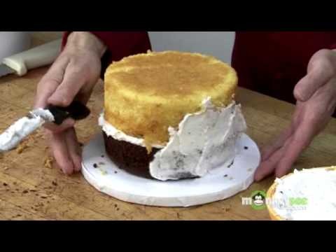 Fondant Cake Decorating - Crumb Coating