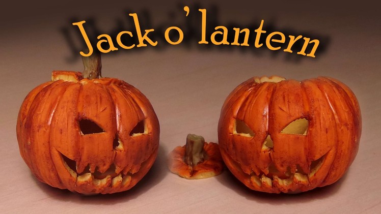 Halloween: Polymer clay Jack o' lantern tutorial