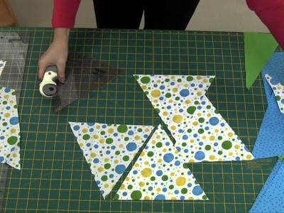 How to cut out triangles for your triangle quilt   NEW Sew Easy Triangle Rulers