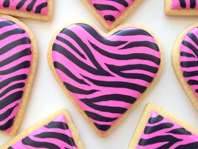 How To Decorate Zebra Print Cookies!