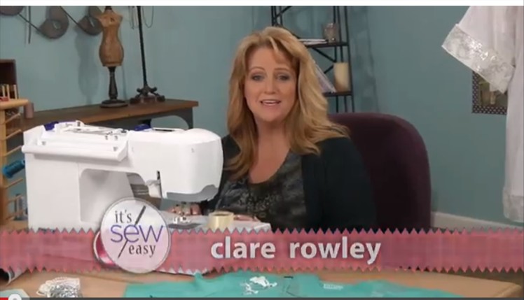 How to embellish a T-shirt with Clare Rowley on ITS SEW EASY TV SHOW 612 3