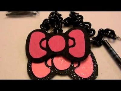 How to Make $4 Hello Kitty Bow Necklace