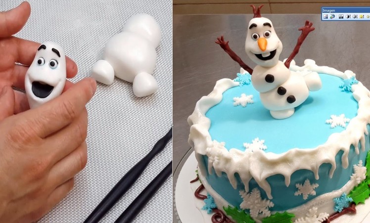 How To Make A Frozen Olaf Cake  by CakesStepbyStep