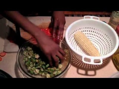 How to Make a Raw Curried Okra Cobb Salad