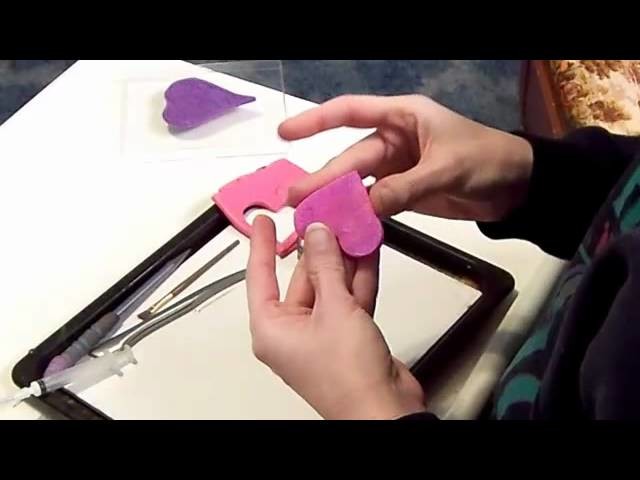 How to Make a Stamped Polymer Clay Valentines Heart Pendant
