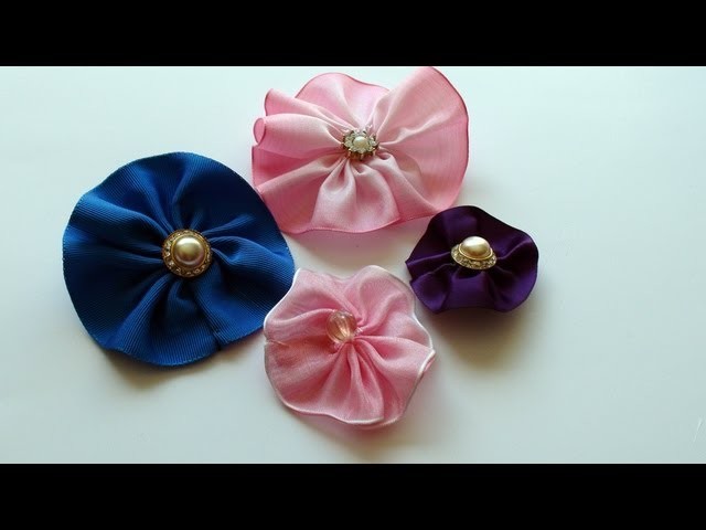 How To Make an Easy Ribbon Rose Brooch