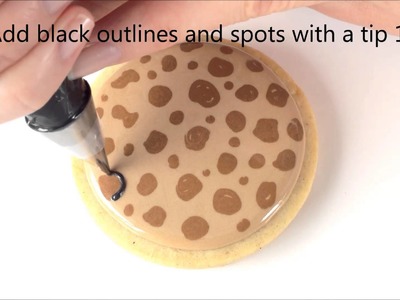 How To Make Leopard Print Cookies With Royal Icing