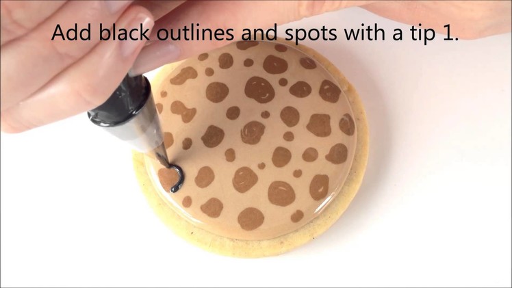 How To Make Leopard Print Cookies With Royal Icing