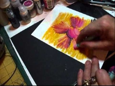 How to Paint a pretty flower for Beginners Tutorial