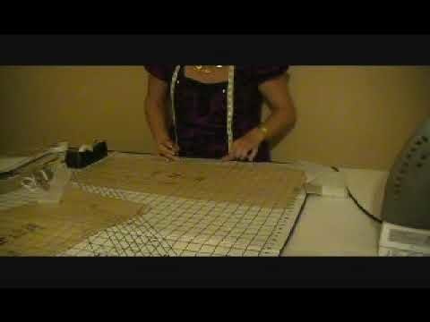 How to sew a skirt part 2 - Tissue fit the pattern