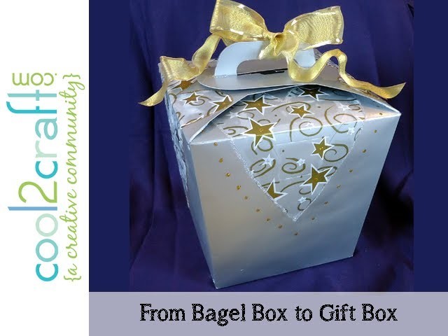 How to Transform a Bagel Box into a Gift Box by Candace Jedrowicz