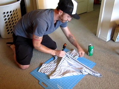 How to turn a tshirt into a tank top like a pro with Lamar Maughan