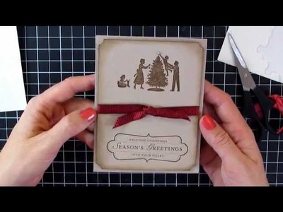 Mass Producing Christmas Cards #2 with Welcome Christmas Stamp Set