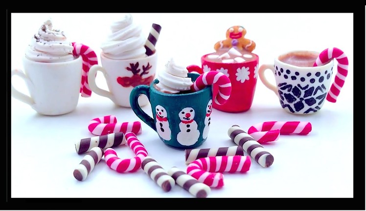 ❄ Mugs Of Hot Chocolate - Polymer Clay Tutorial ❄