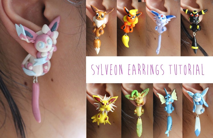 Polymer Clay Pokémon Earrings Tutorial: Sylveon