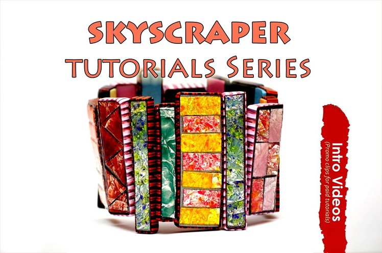 PROMO INTRO PolyPediaOnline TV - The SkyScraper Jewelry and Flakes Technique Polymer Clay Tutorials