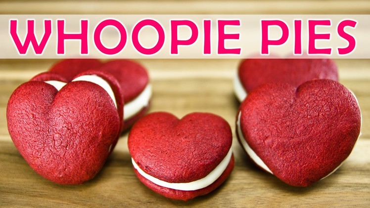 Red Velvet Whoopie Pies (Heart Shaped) by Cookies Cupcakes and Cardio