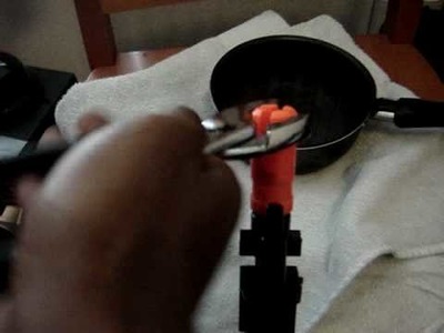 Removing a glued orange tip from an airsoft gun