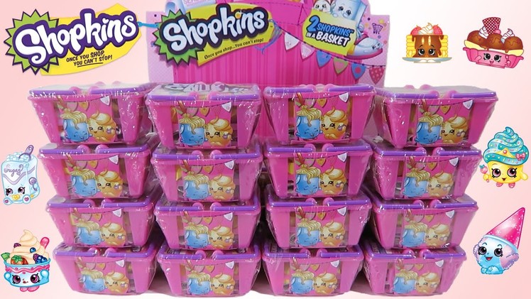 Shopkins Season 2 HUGE 30 Blind Baskets Unwrapping Full Box with 12 ULTRA RARES!