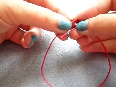 Sliding knot bracelet tutorial