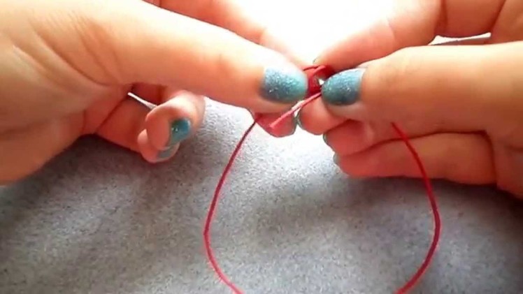 Sliding knot bracelet tutorial