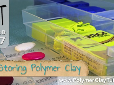 Storing Polymer Clay in Small Plastic Drawers