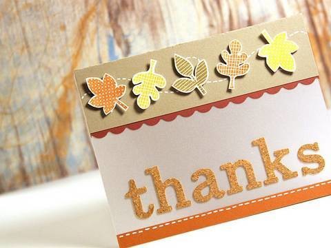 Thanks (Autumn Card) - Make a Card Monday #91
