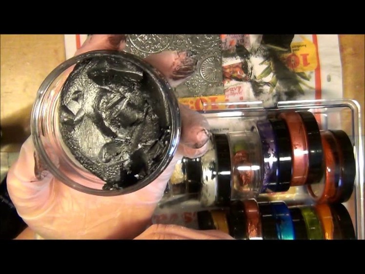 TUTORIAL - How to make a faux metal cover with an embossing folder