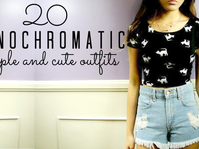 ♡20 SIMPLE & CUTE Monochromatic Outfits♡ || BACK TO SCHOOL SERIES