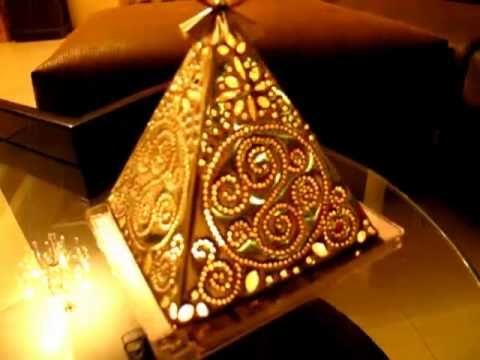 Amazing Handmade Pyramid Candle Lamp - ON SALE