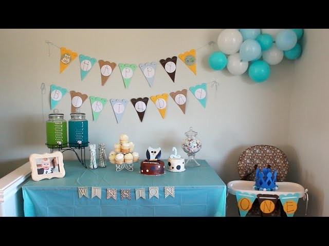 Baby Winston's 1st Birthday Decorations!!
