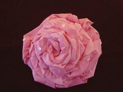 COFFEE FILTER ROLLED ROSE.