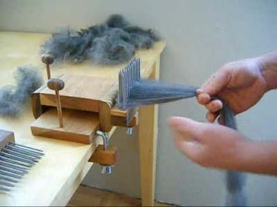Combing Wool with Benjamin Green Standard Wool Combing Kit