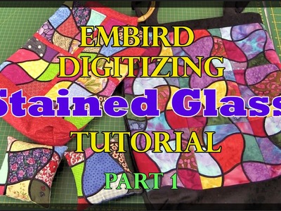 Embird Digitizing Tutorial: Stained Glass Patchwork Square Part 1