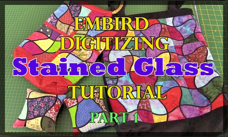Embird Digitizing Tutorial: Stained Glass Patchwork Square Part 1