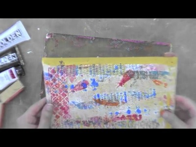 Gelli Printing with Stamps by Melissa