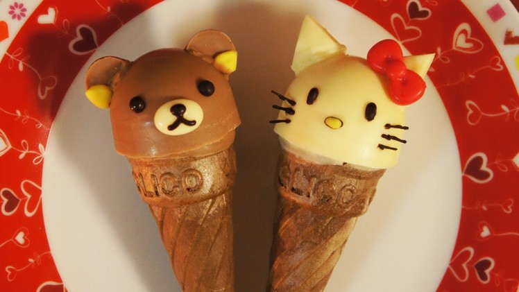 Glico Giant Caplico Decoration(edible chocolate candy) ～Hello Kitty and Rilakkuma～