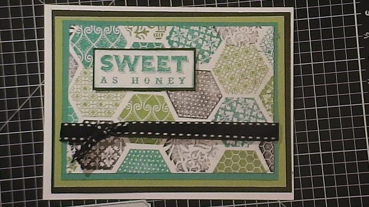 HEXAGON CARD USING CLOSE TO MY HEART STAMP SET