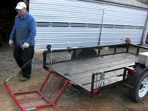 Homemade Wood Lift for utility trailer