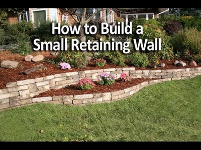How to Build a Small Retaining Wall in a Weekend