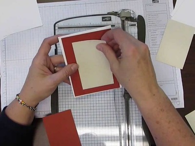 How to cut your card stock when making a greeting card and for layering