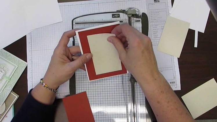 How to cut your card stock when making a greeting card and for layering