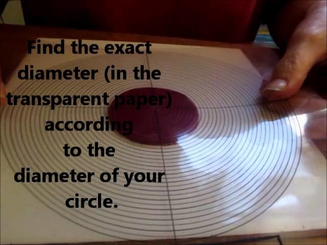 How to find easy and fast the center of a circle