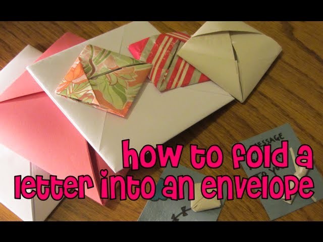 How To Fold A Letter Into An Envelope