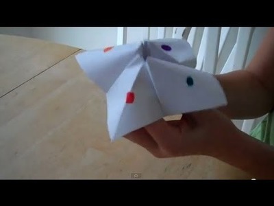 How to make a Cootie Catcher or Paper Fortune Teller, Step by Step