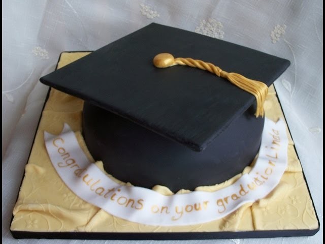 How To Make a Graduation Hat Cake - Tutorial