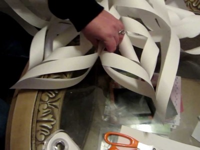 How to make a large 3D paper snowflake step by step
