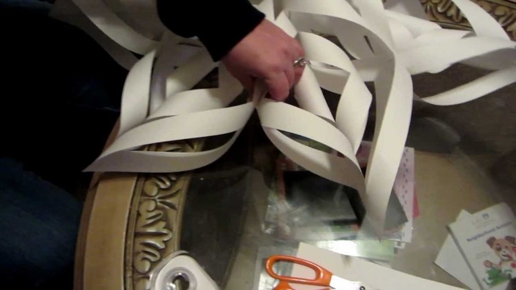 How to make a large 3D paper snowflake step by step