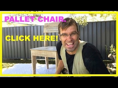 How to Make a Pallet Chair. Using Rustic, Recycled Pallet Wood.